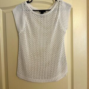 White House Black Market Open Knit Top